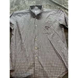 Texas A&M Campus Specialties Men’s XL Long Sleeve Button‎ Down Shirt Cotton Red